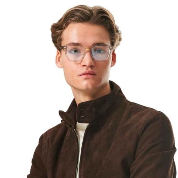 🫧NEW GUCCI LOGO GG0184S 001 Transparent Gray Photochromic Square Unisex Frame - Picture 10 of 15